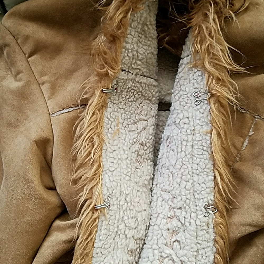 CLASSY & WARM TAN VINTAGE JACKET - Picture 5 of 7